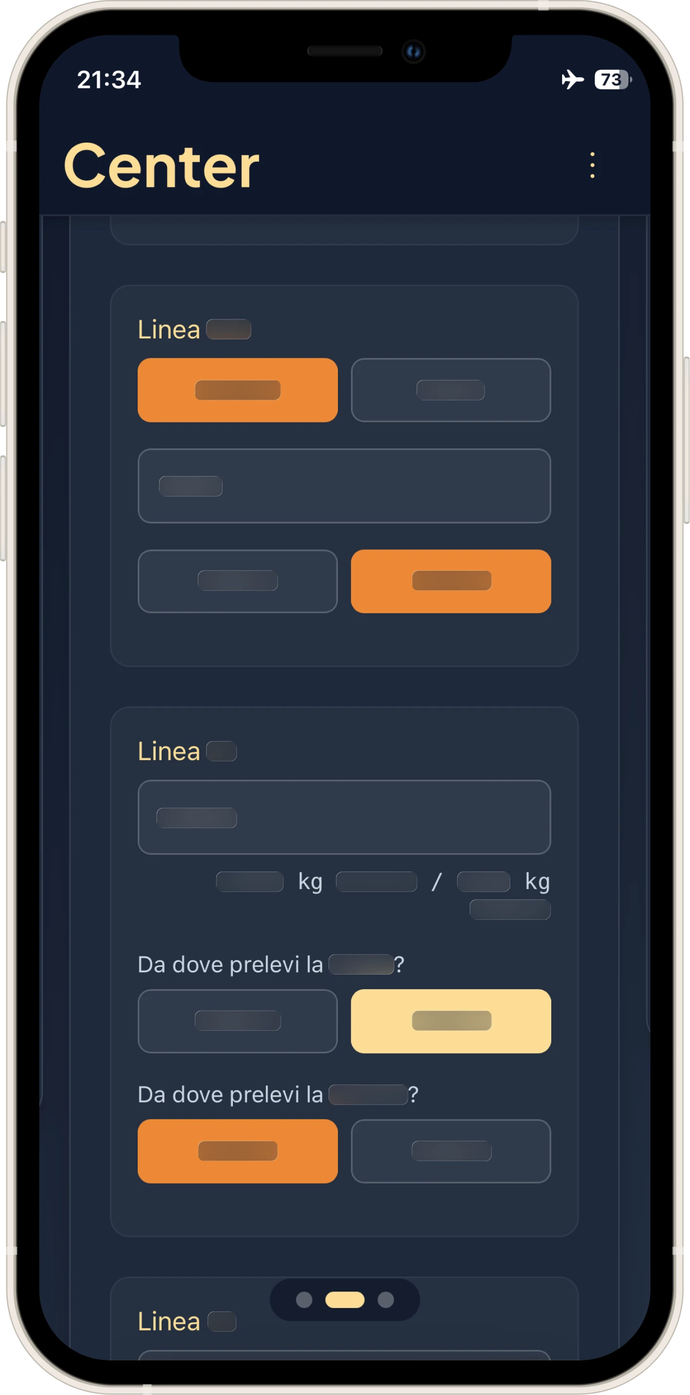 The use of color immediately differentiates raw material 1 (Orange) and raw material 2 (Yellow)
