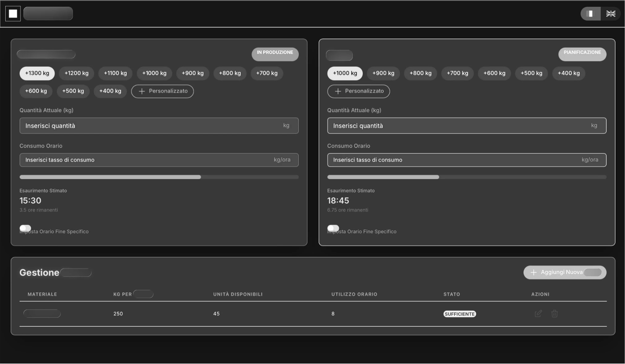 The mockup of the new unified interface created with the Krisspy tool