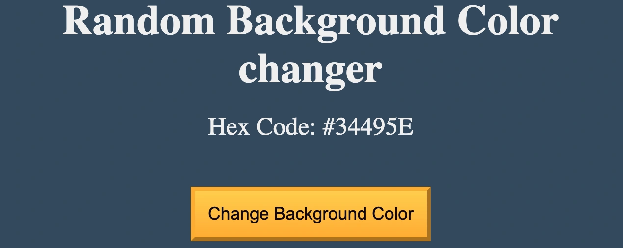 Random Background Color Changer Project Preview - Example 2