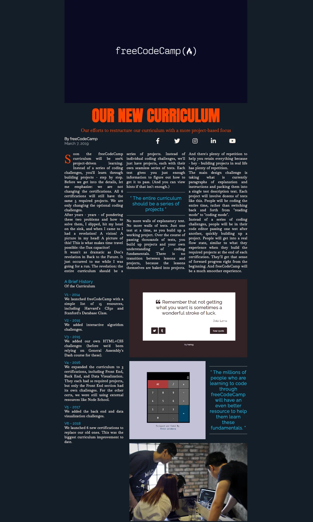 Anteprima Magazine Project Versione Desktop