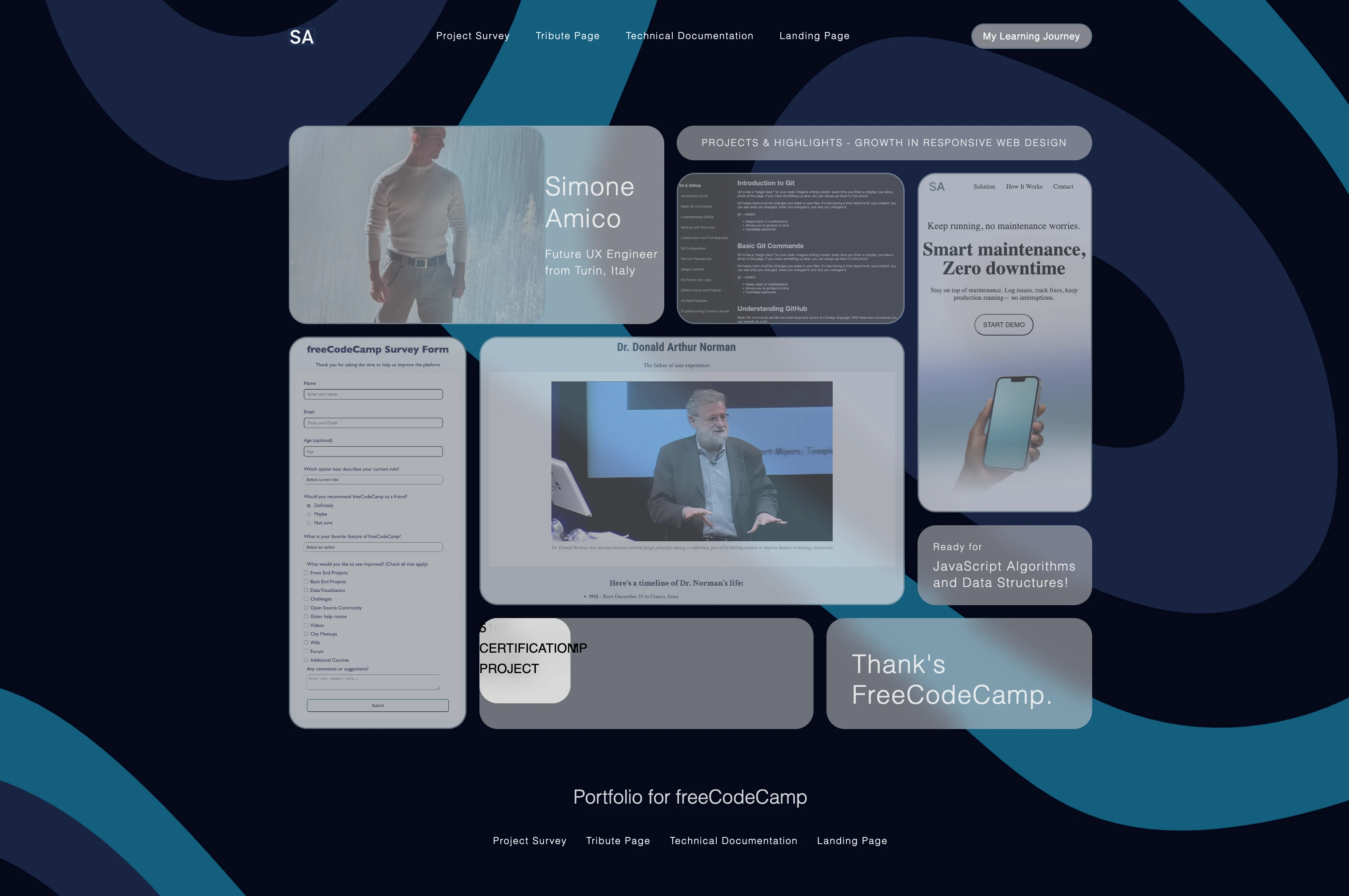Personal Portfolio Project html e CSS ma non completo
